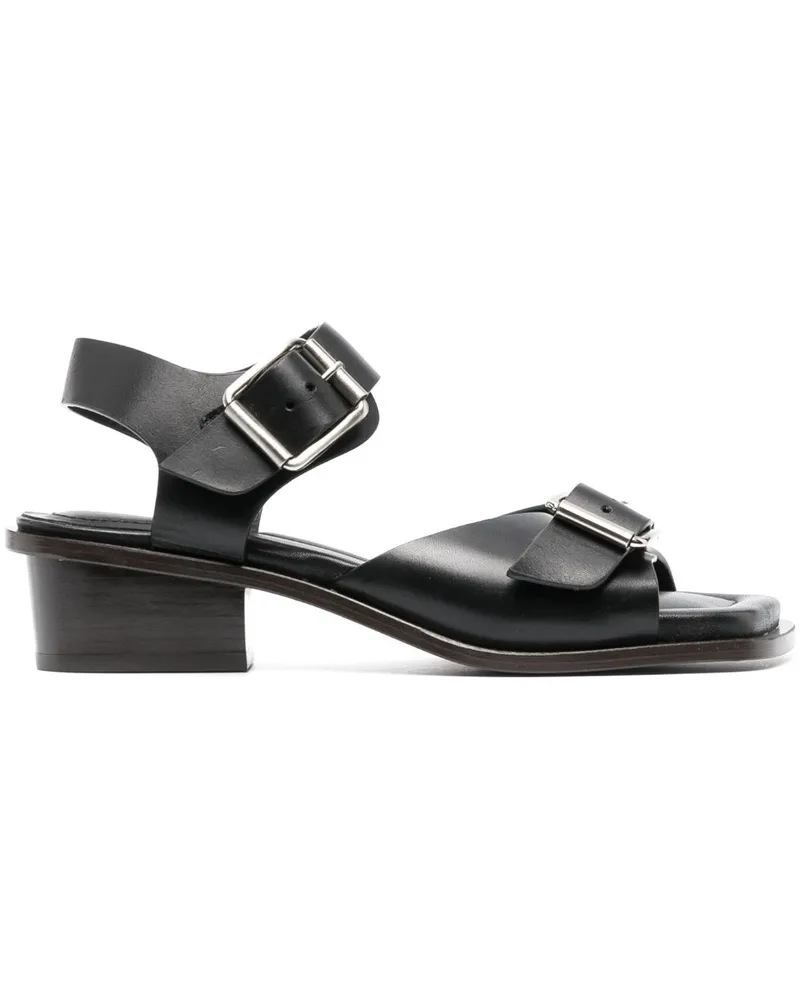 Christophe Lemaire Sandalen mit Schnallen 35mm - Schwarz Schwarz