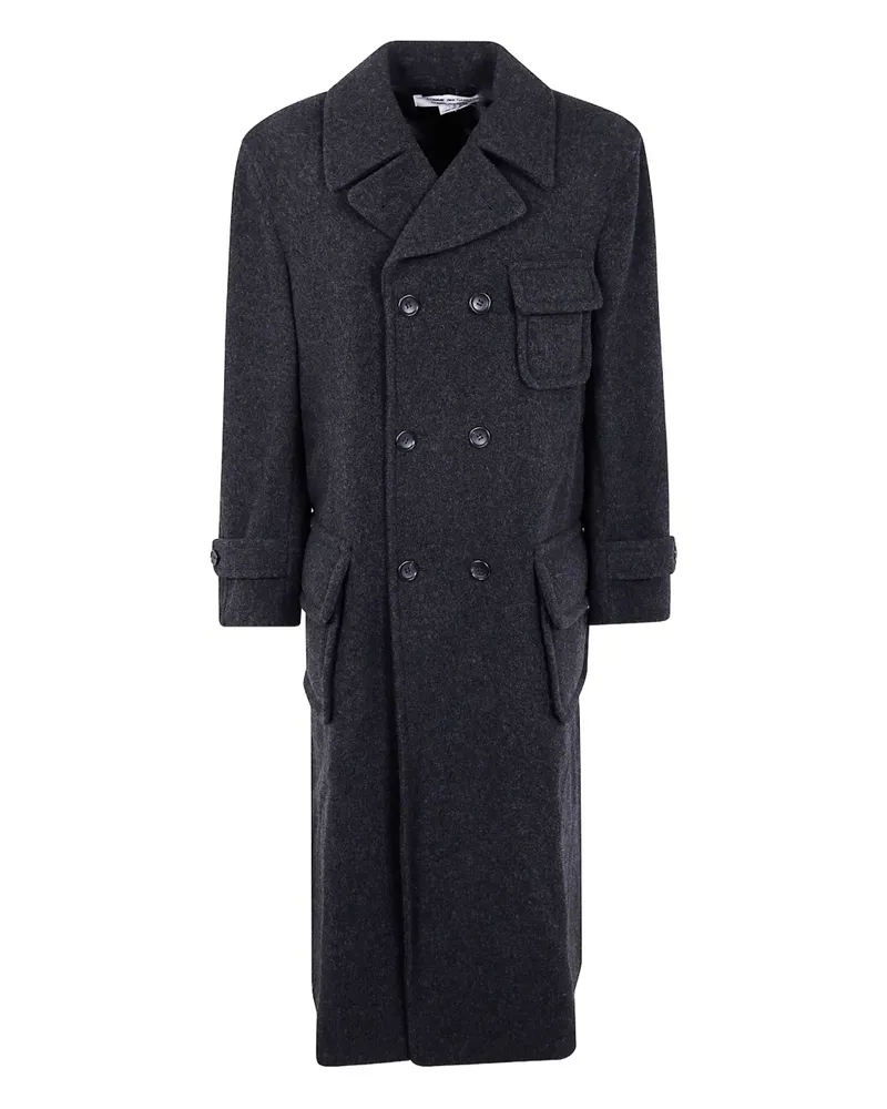 Comme des Garçons Doppelreihiger Mantel - Grau Grau