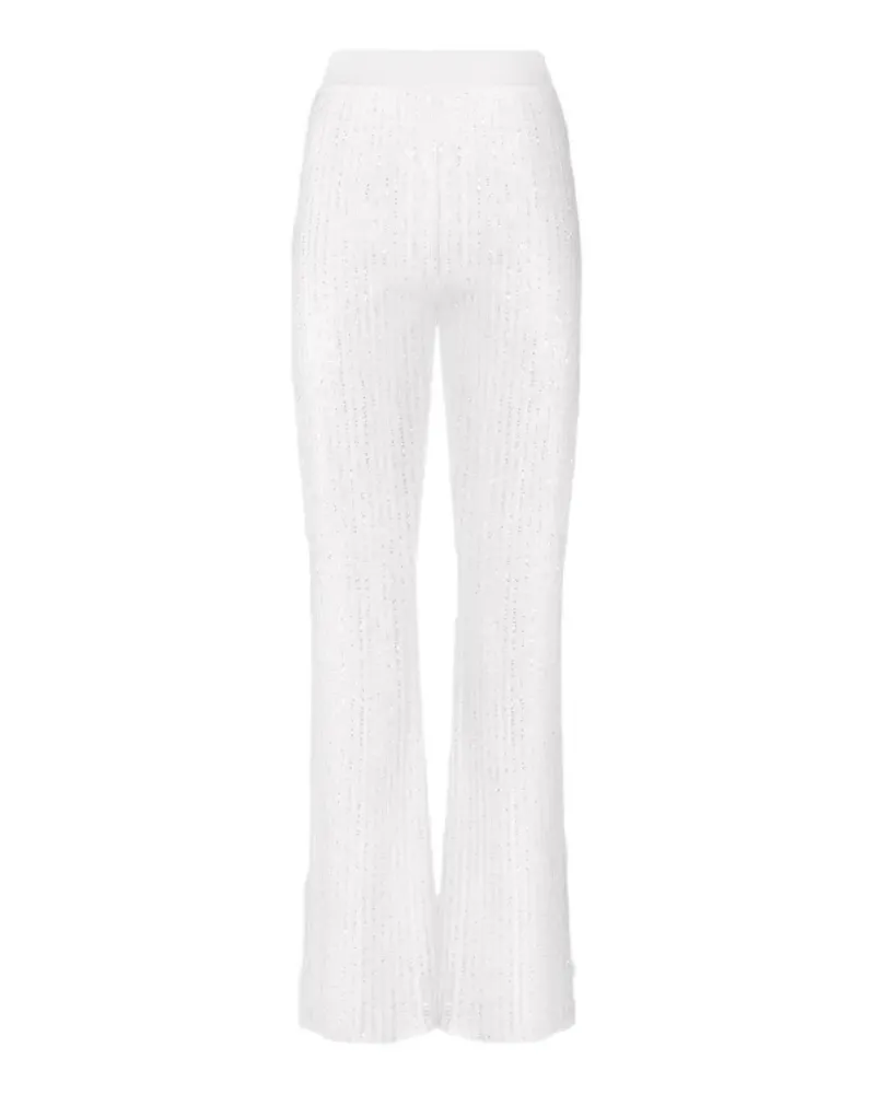 Missoni Ausgestellte Paillettenhose - Weiß Weiß