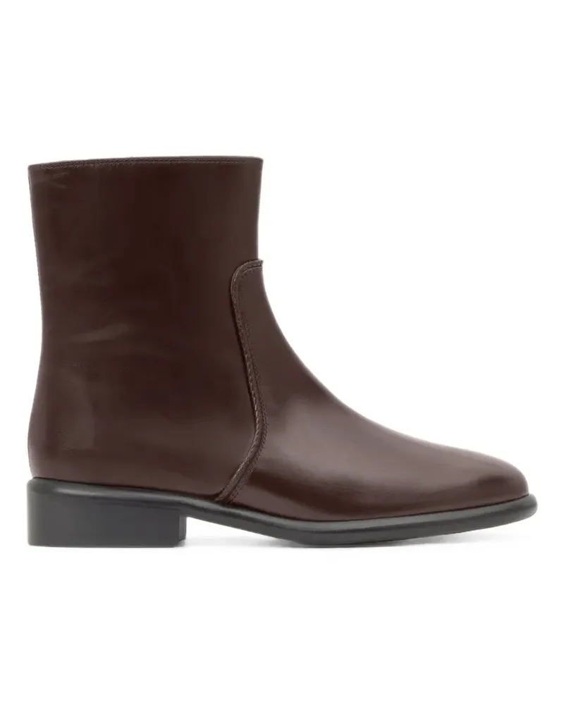 Castañer Elsa Stiefeletten aus geflochtenem Leder - Braun Braun