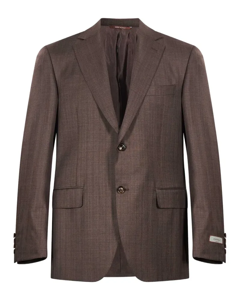 Canali Anzug mit fallendem Revers - Braun Braun