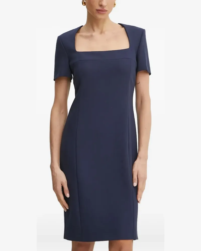 HUGO BOSS Kurzärmeliges Minikleid - Blau Blau
