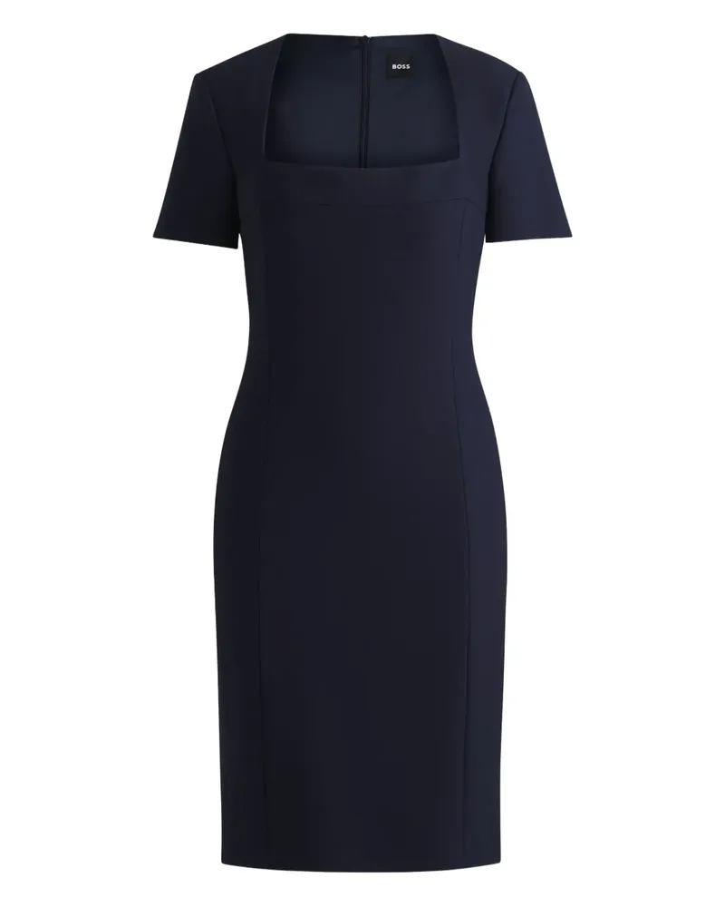 HUGO BOSS Kurzärmeliges Minikleid - Blau Blau