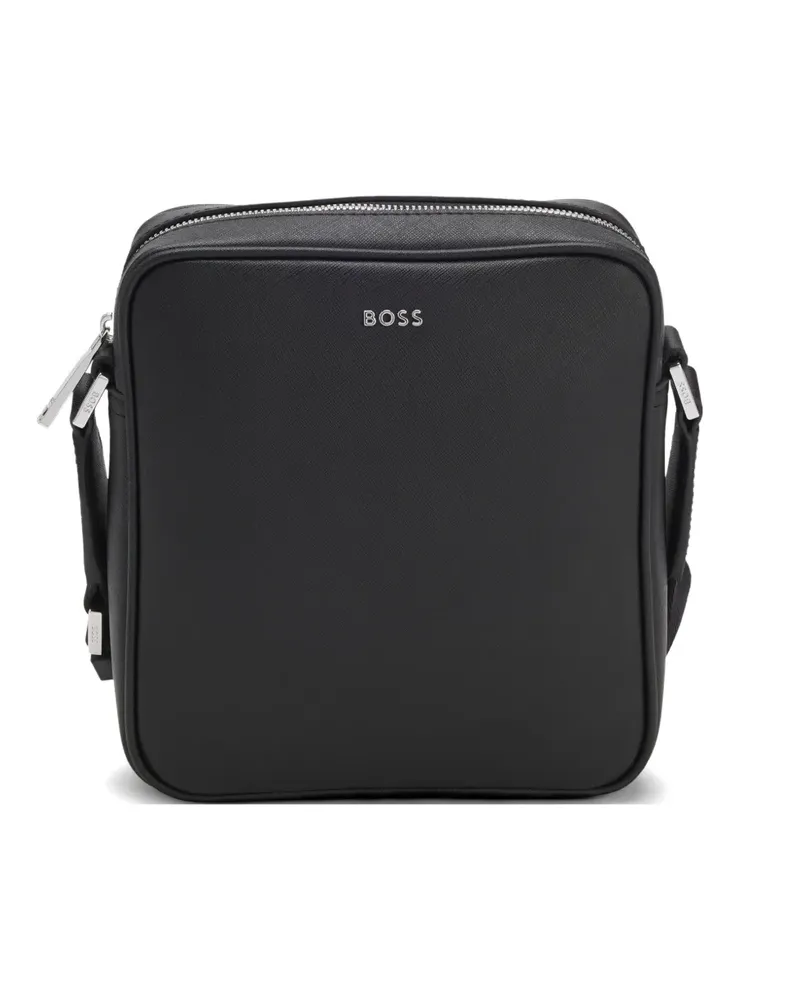 HUGO BOSS Kuriertasche mit Logo-Schild - Schwarz Schwarz