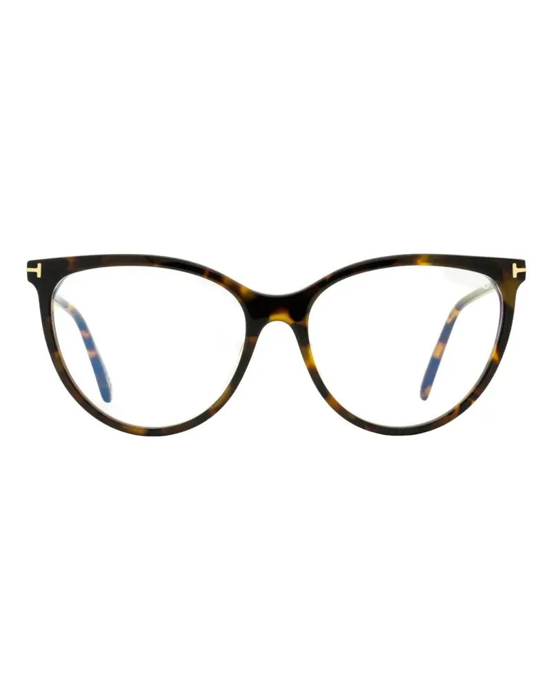 Tom Ford tortoiseshell-effect magnetic-clip glasses - Braun Braun