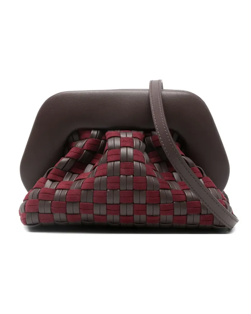 THEMOIRÈ Gewebte Clutch - Braun Braun