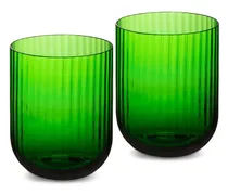 Murano Set aus zwei Gläsern - Grün