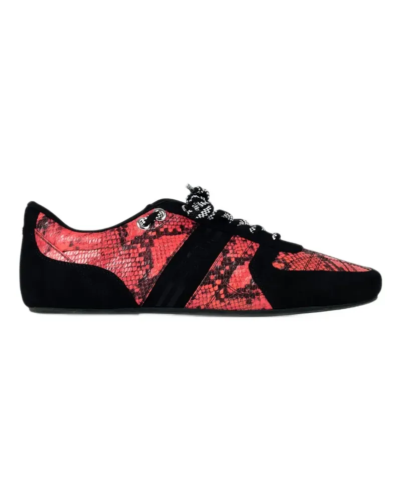 GCDS Sneakers aus Pythonleder - Rot Rot