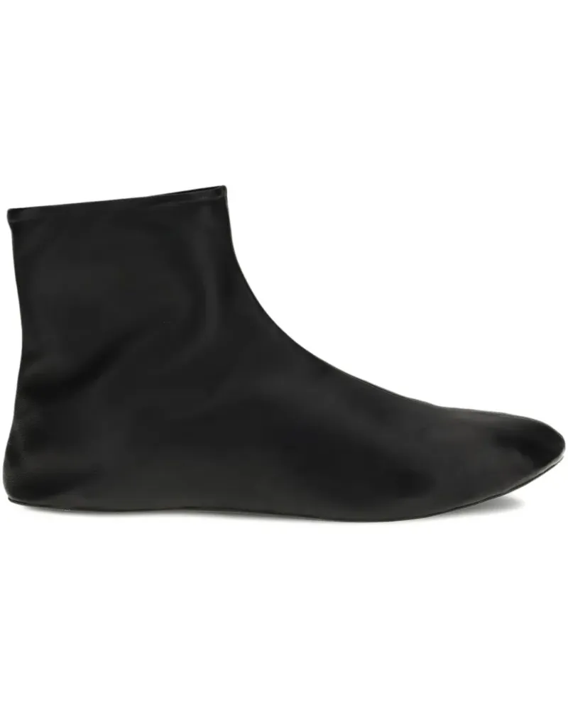 The Row Stella leather ankle boots - Schwarz Schwarz