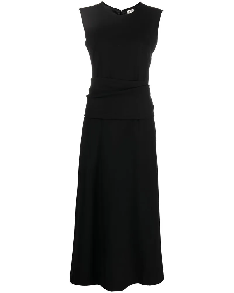 Totême Ärmelloses Maxikleid - Schwarz Schwarz
