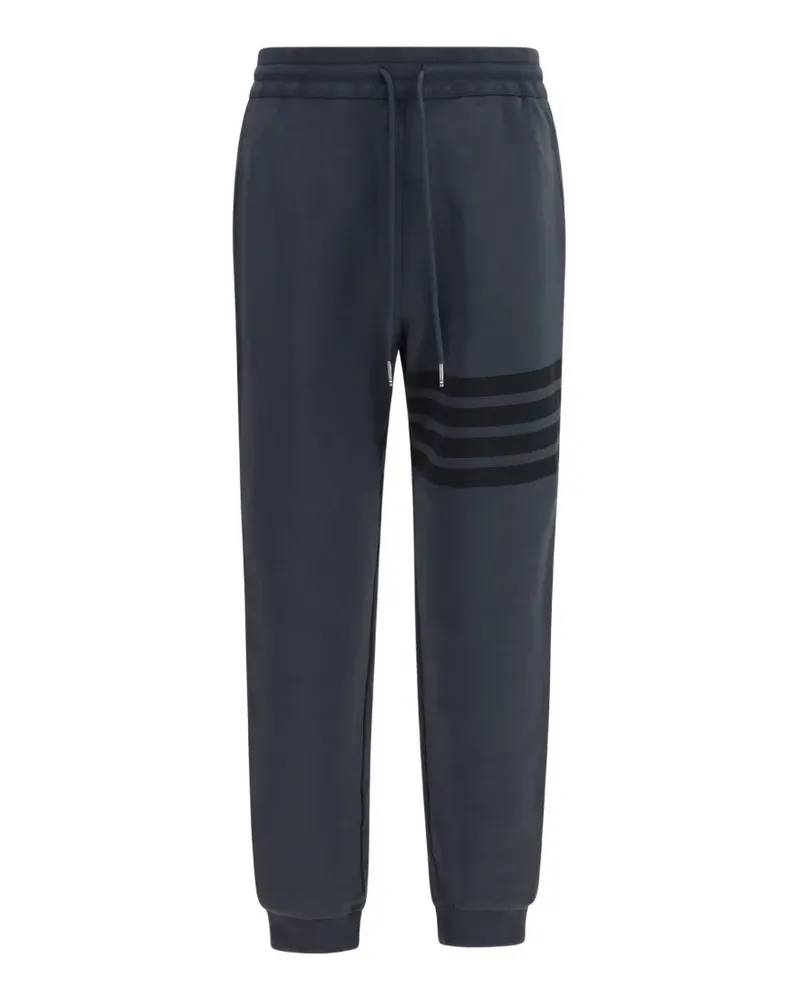 Thom Browne 4-Bar garment-dyed track pants - Grau Grau
