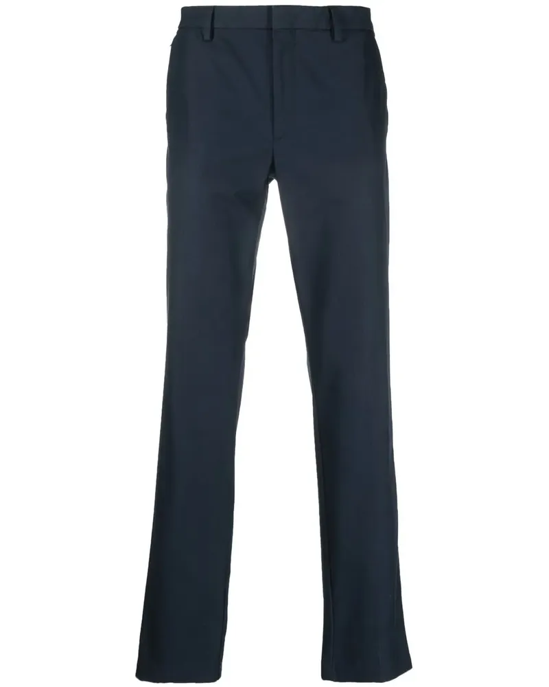 HUGO BOSS Schmale Hose mit Logo-Patch - Blau Blau