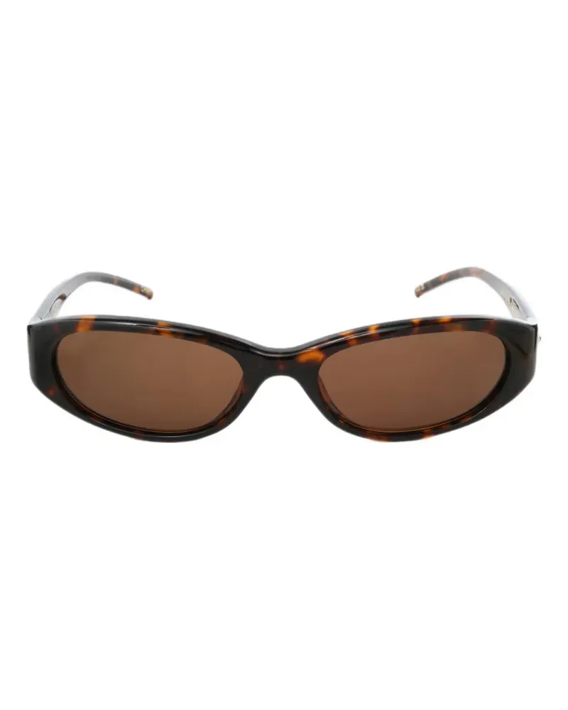 CHIMI tortoiseshell-effect oval-frame sunglasses - Braun Braun