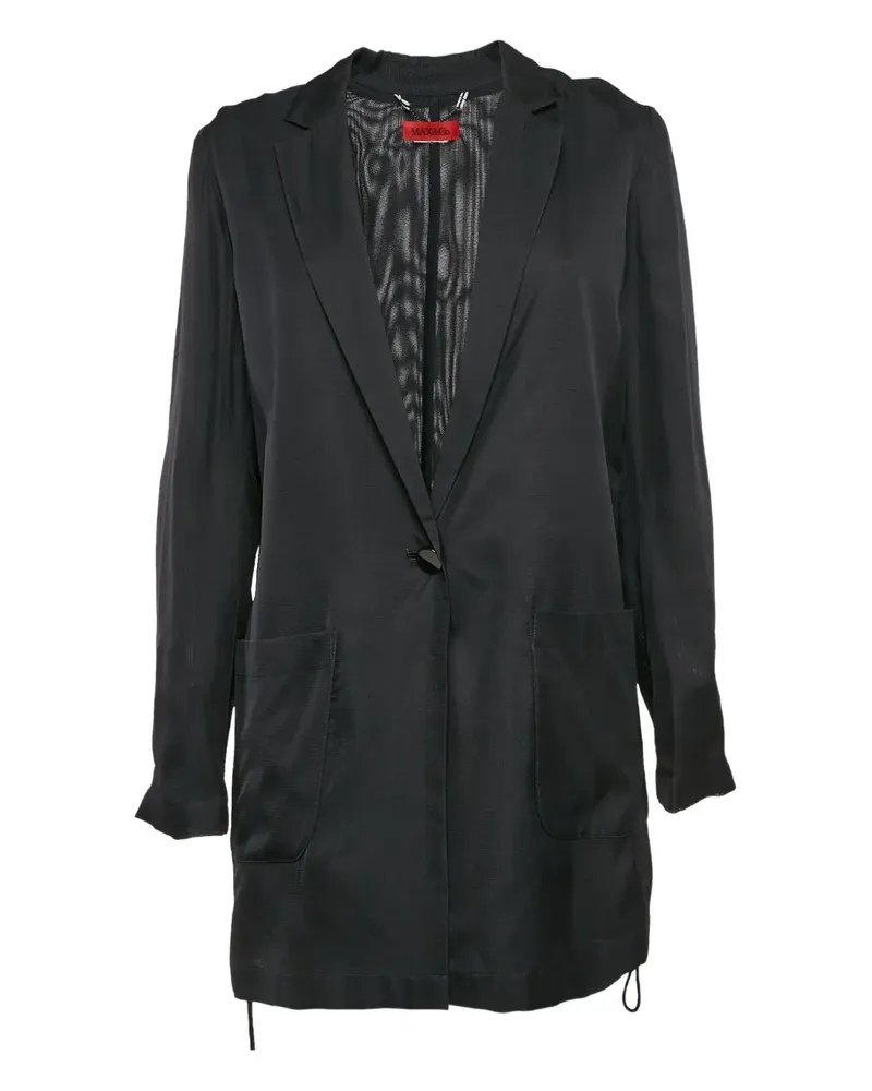 MAX&Co. Geknöpfte Jacke aus Krepp - Schwarz Schwarz