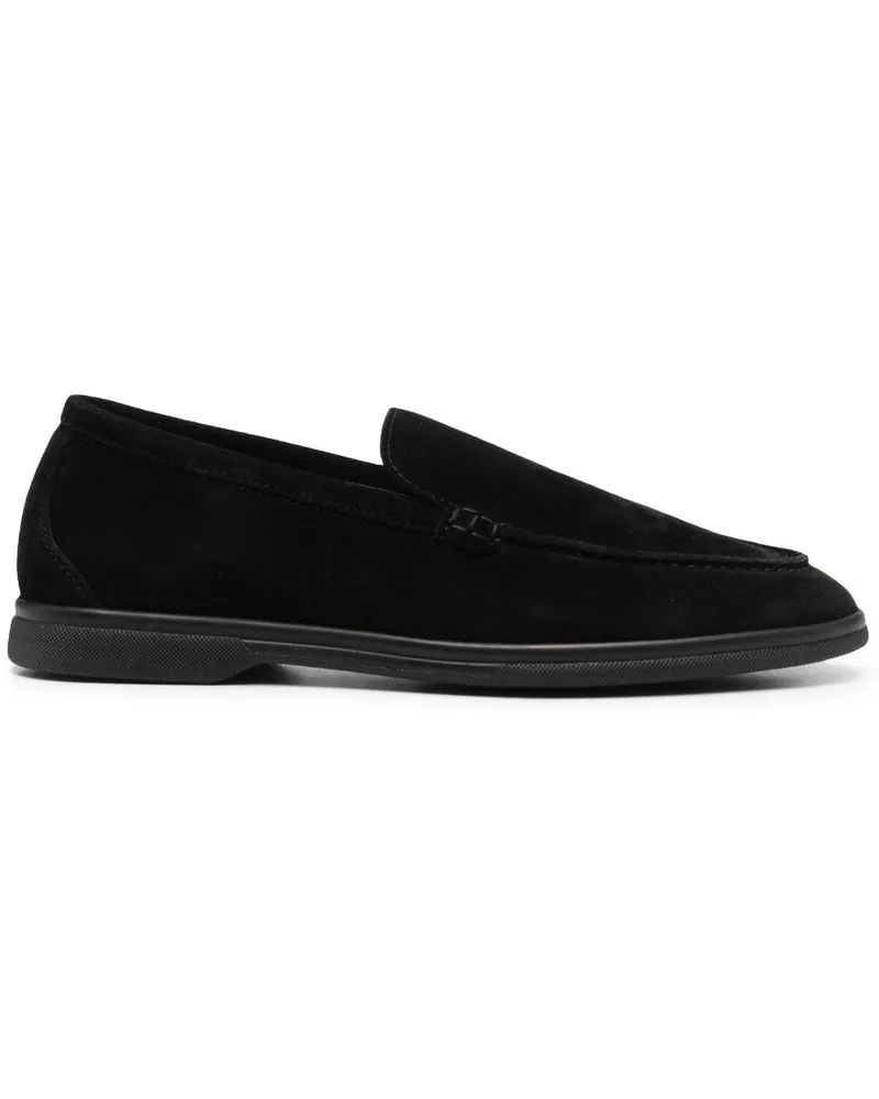 Scarosso Loafer aus Wildleder - Schwarz Schwarz