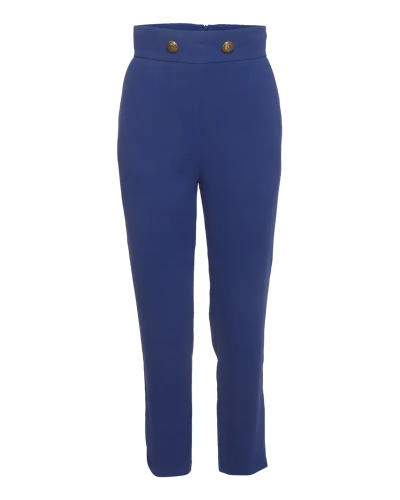 Elisabetta Franchi Hose mit Zierknöpfen - Blau Blau
