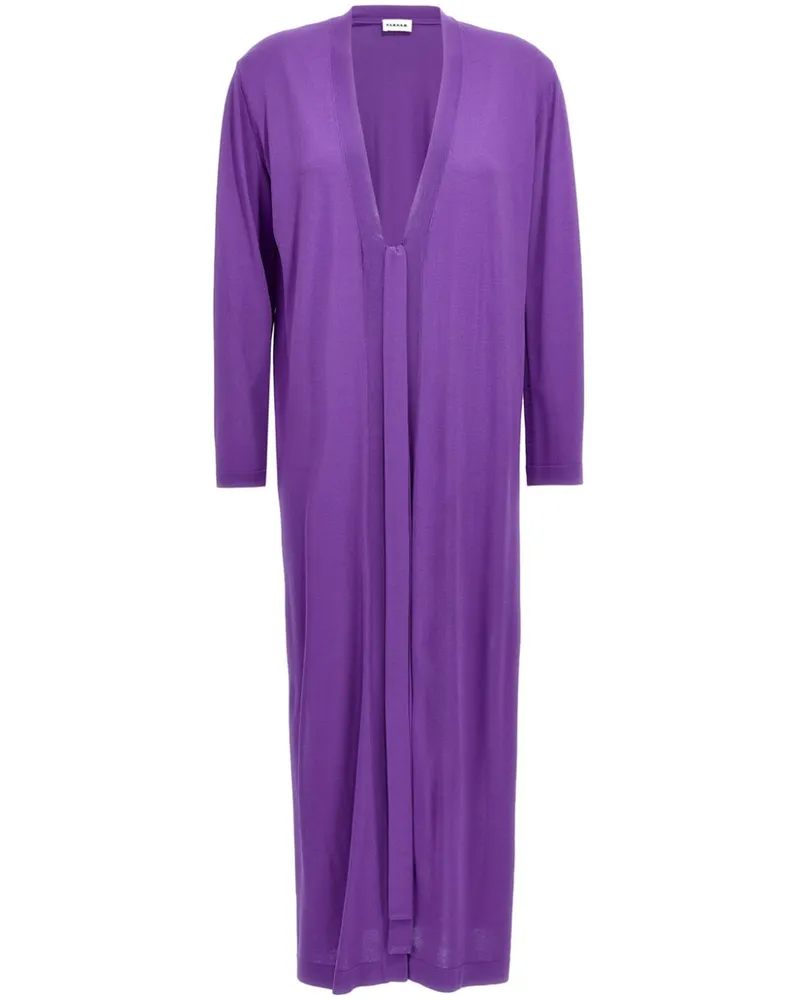 P.A.R.O.S.H. Cardigan mit V-Ausschnitt - Violett Violett