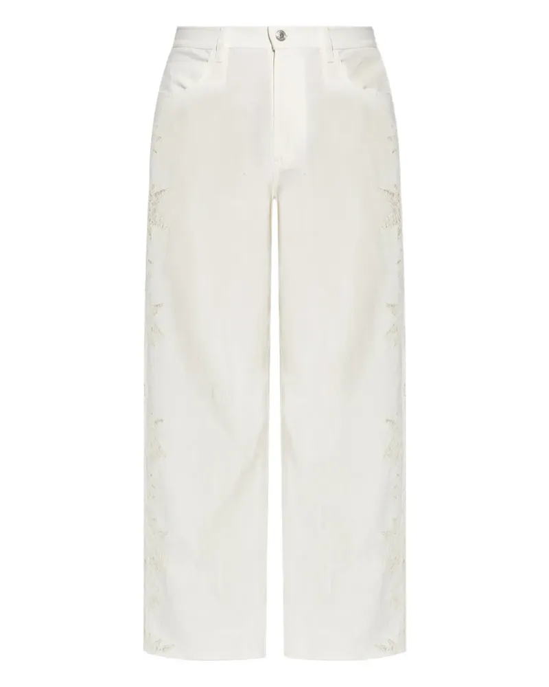 Zadig & Voltaire Hose mit Stickerei - Weiß Weiß