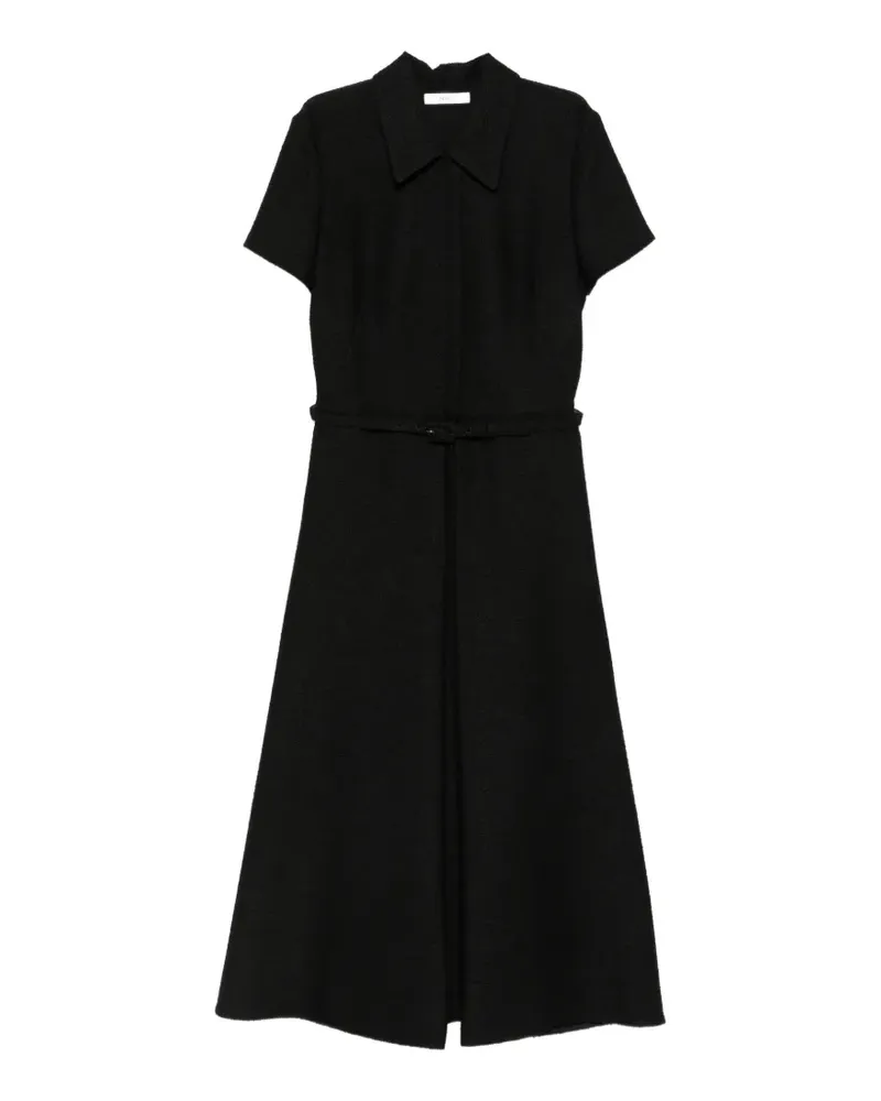 Fendi Kurzärmeliges Midikleid - Schwarz Schwarz