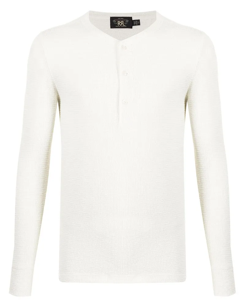 Ralph Lauren Pullover mit Waffelstrick-Muster - Weiß Weiß
