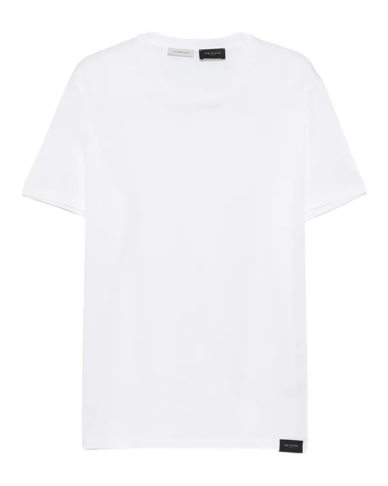 Low Brand T-Shirt mit Logo-Patch - Weiß Weiß