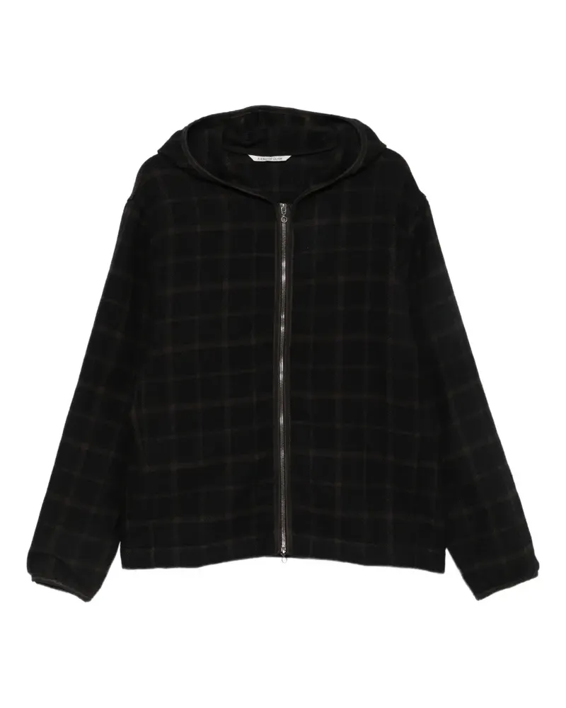 A Kind Of Guise Erro Hoodie mit Karomuster - Schwarz Schwarz