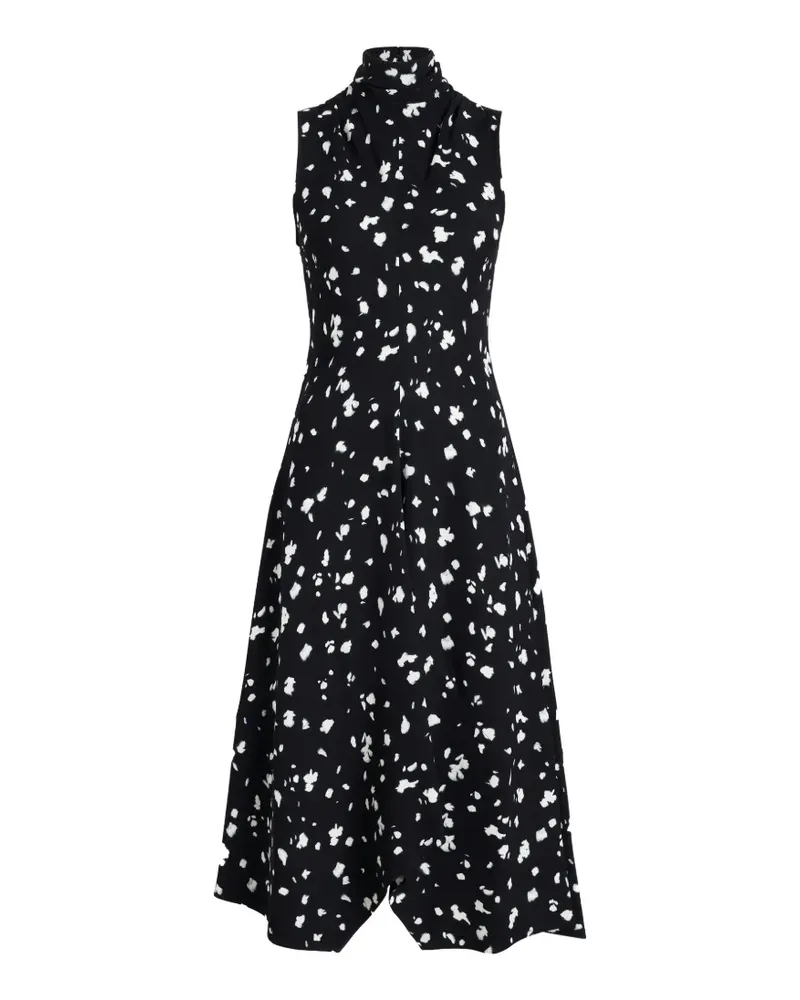 Proenza Schouler Devora Midikleid - Schwarz Schwarz