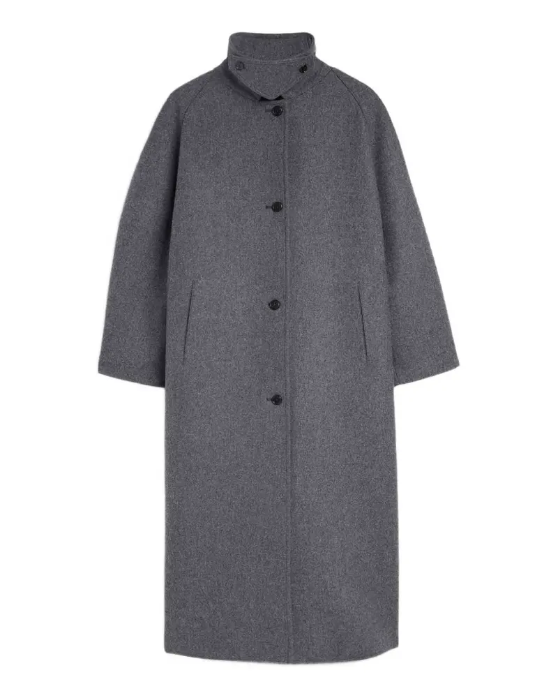 Jil Sander Mantel aus Wolle - Grau Grau
