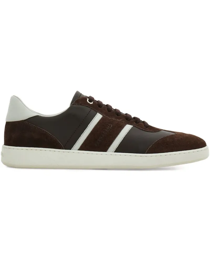 Ferragamo Sneakers mit Wildledereinsätzen - Braun Braun
