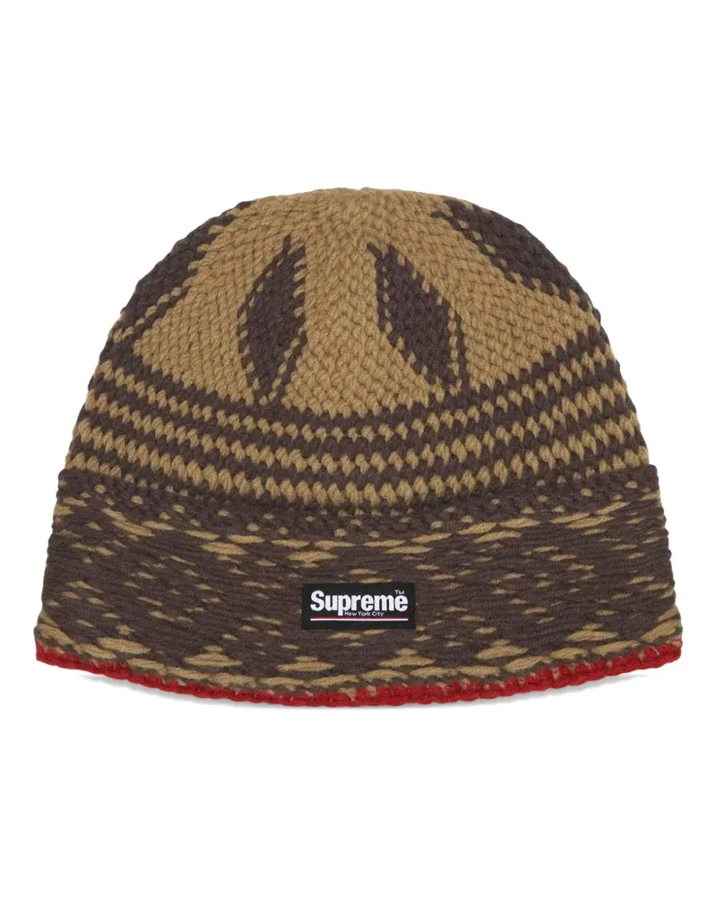Supreme Being logo-patch beanies hat - Braun Braun