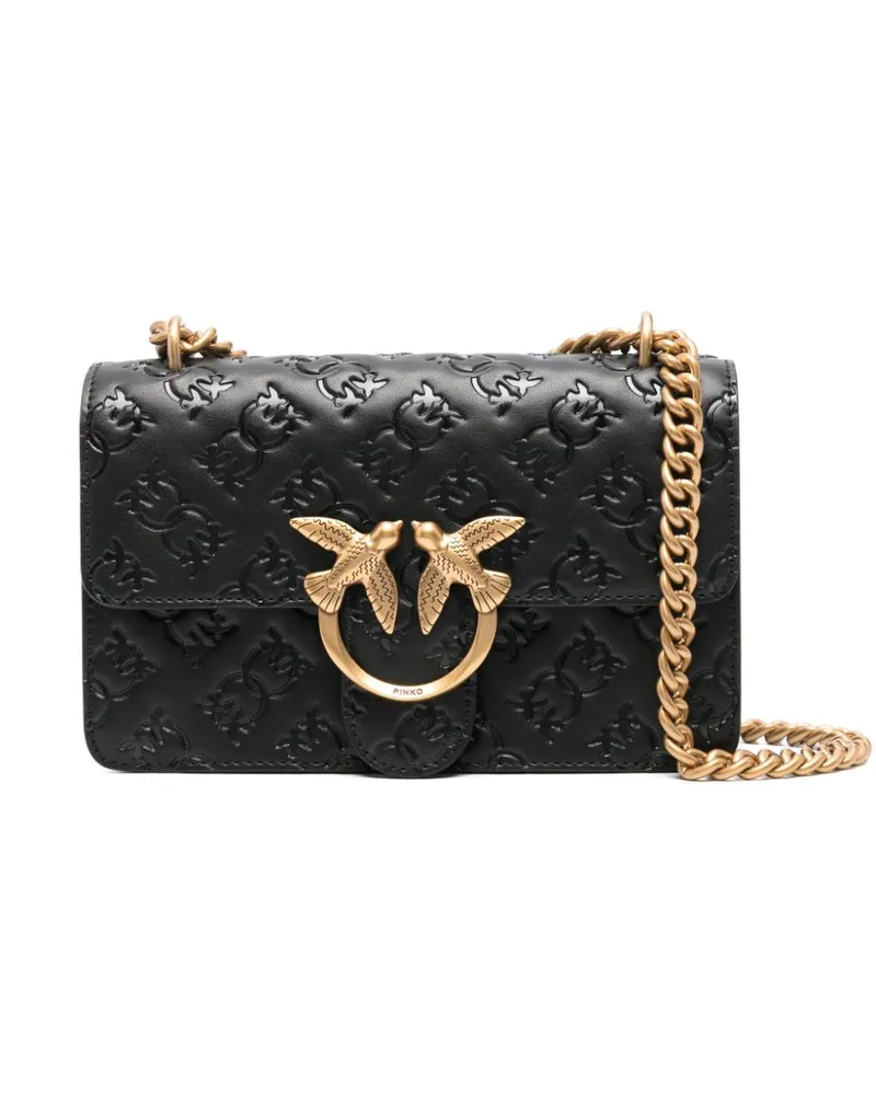 Pinko Mini Love One Umhängetasche - Schwarz Schwarz