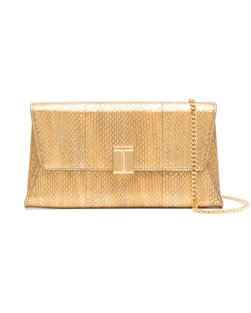 Tom Ford Nobile Clutch - Gold Gold