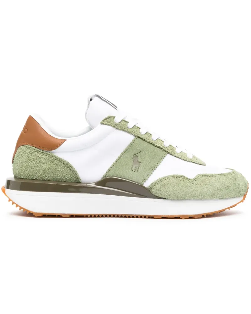 Ralph Lauren Train 89 Sneakers mit Wildledereinsätzen - Weiß Weiß