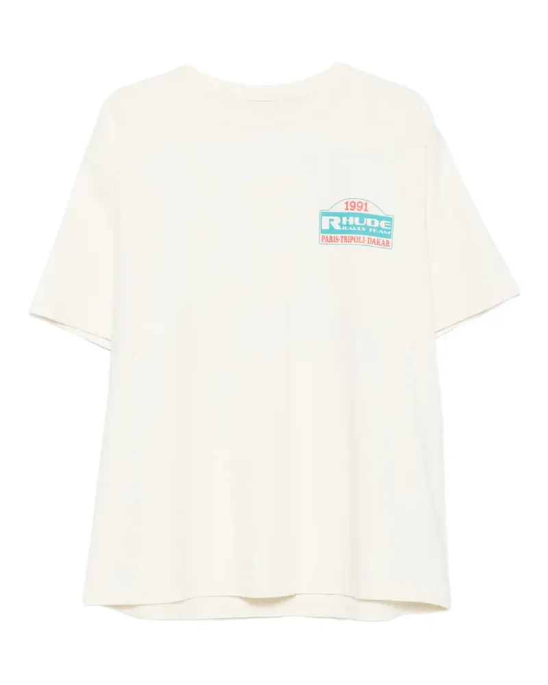 RHUDE graphic-print T-shirt - Gelb Gelb