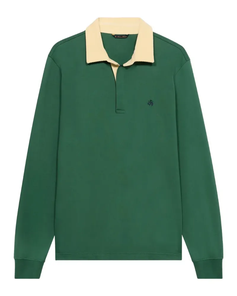 Brooks Brothers corduroy-collar Rugby polo shirt - Grün Grün