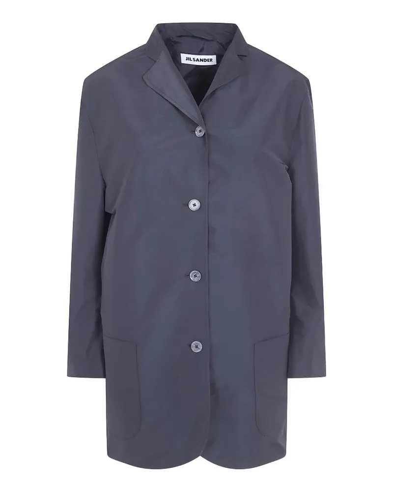 Jil Sander patch-pocket coat - Grau Grau