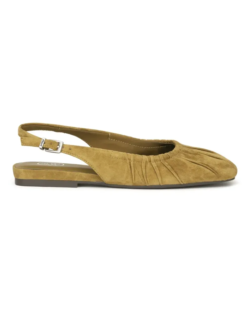 ash Bibi ruched slingback ballet flats - Grün Grün