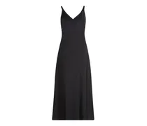 Minikleid aus Satin - Schwarz