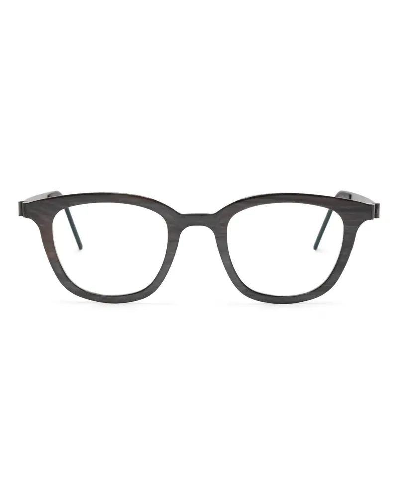 Lindberg Brille mit eckigem Gestell - Grau Grau