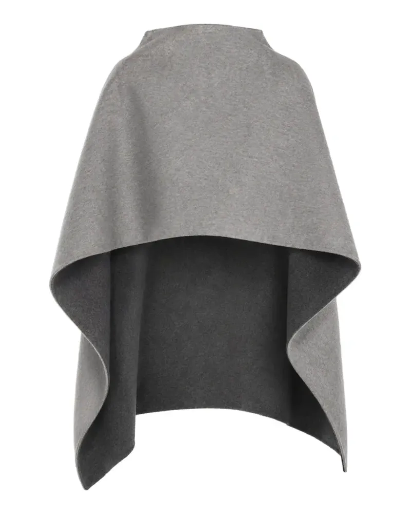 Alberta Ferretti Cape aus Wolle mit Nahtdetail - Grau Grau