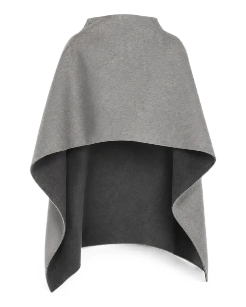 Alberta Ferretti Cape aus Wolle mit Nahtdetail - Grau Grau