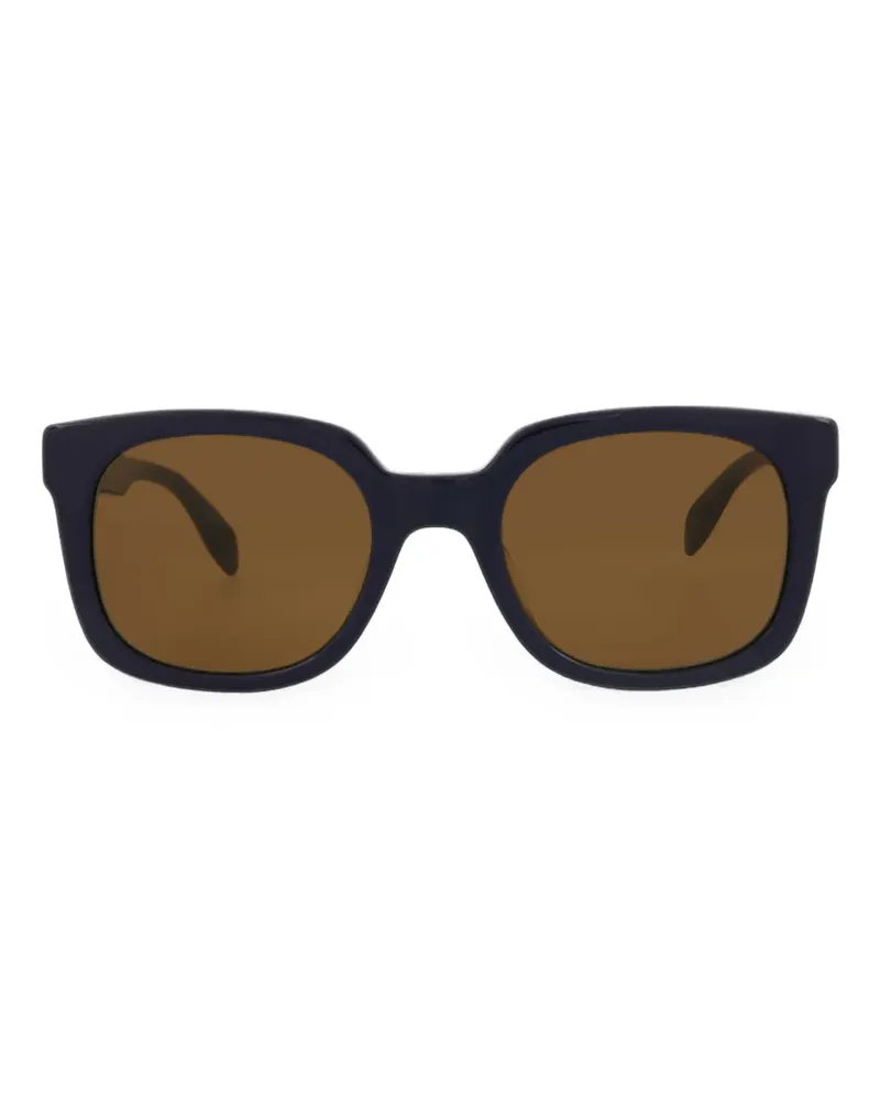Alexander McQueen McQueen Graffiti square-frame sunglasses - Schwarz Schwarz