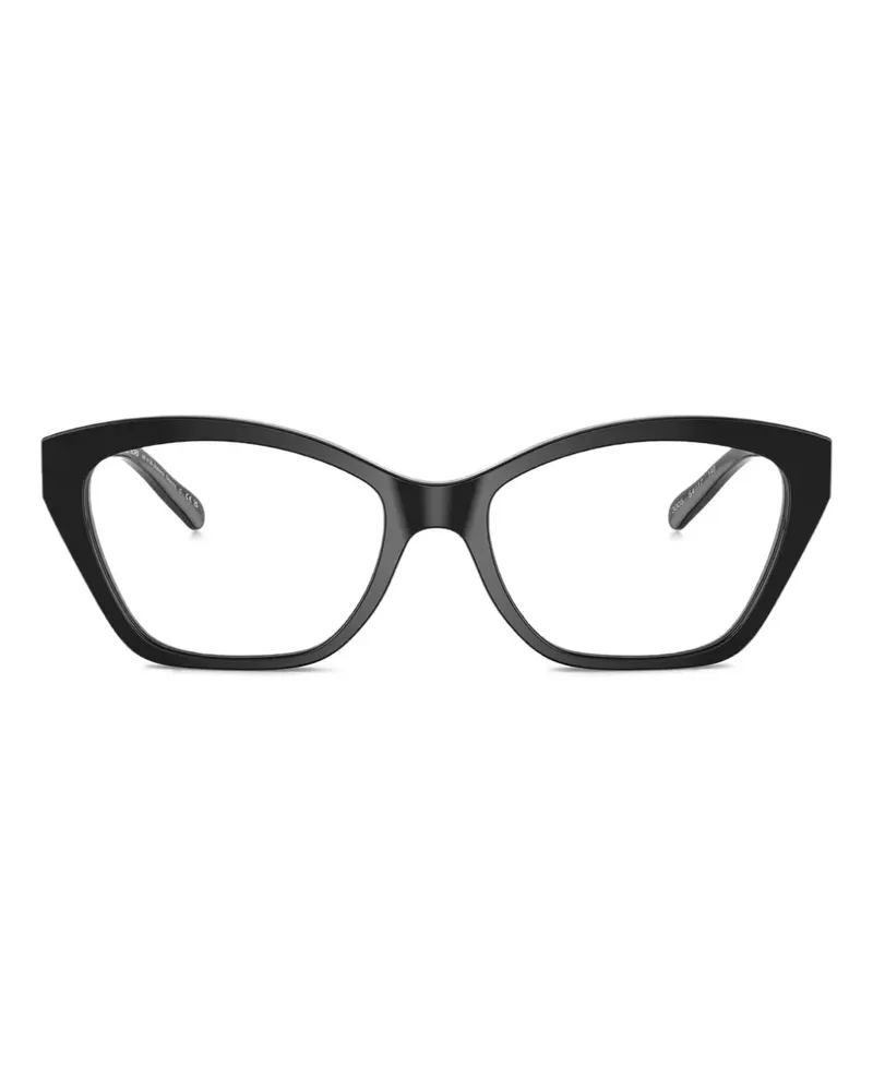 Michael Kors Makena Beach Cat-Eye-Brille mit Kettendetail - Schwarz Schwarz