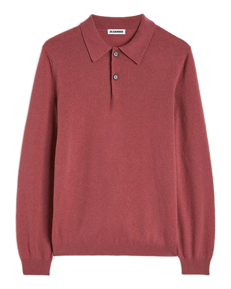Jil Sander Gestricktes Poloshirt - Rot Rot