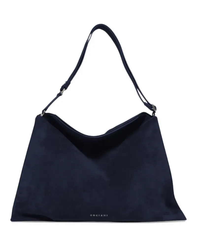 Orciani large Trinity Peach contrast-strap shoulder bag - Blau Blau