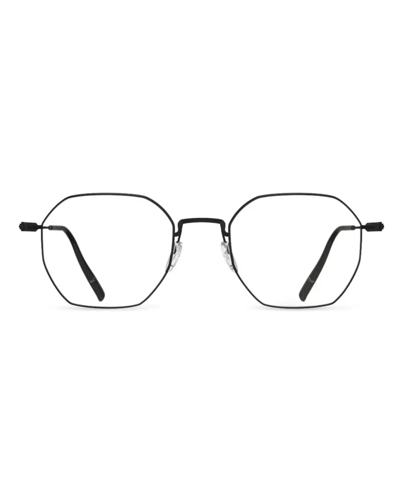 Silhouette Pure Visionary geometric-frame glasses - Schwarz Schwarz