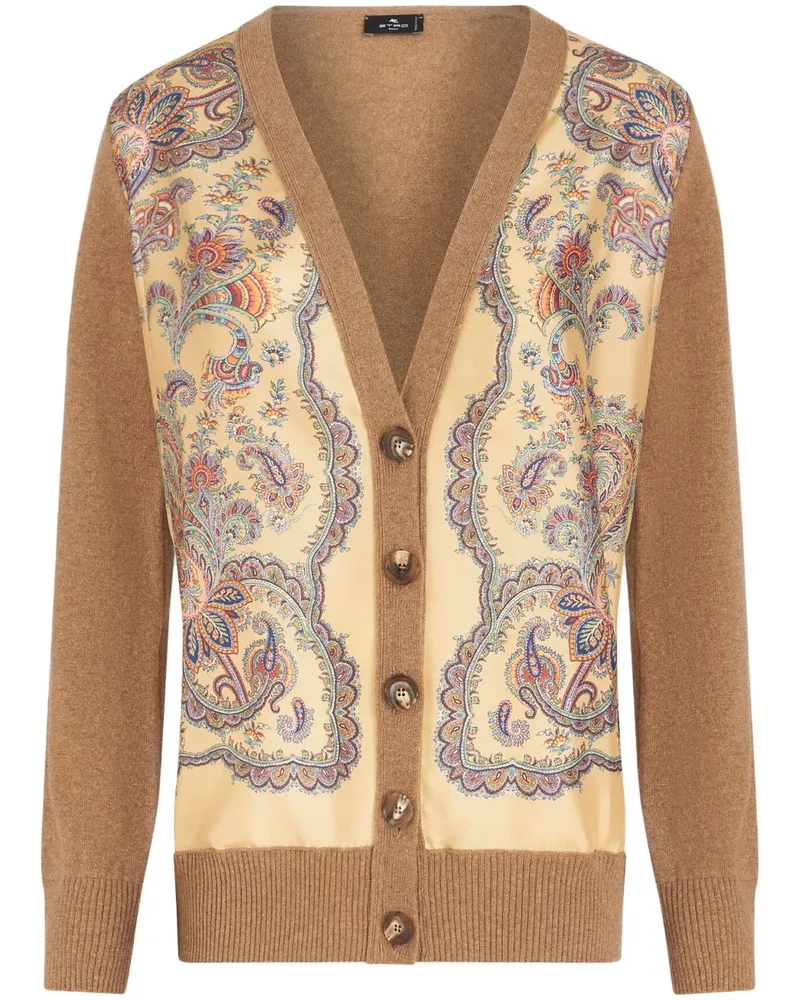 Etro Cardigan mit Print - Braun Braun