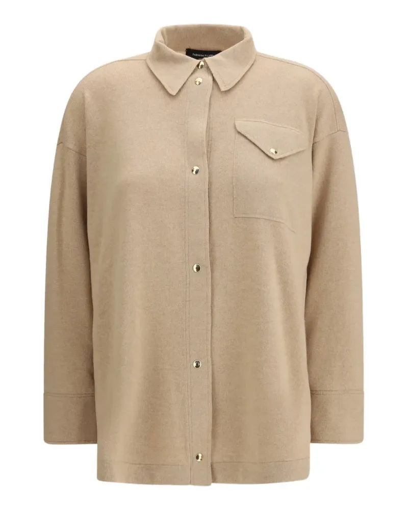 Fabiana Filippi Hemd mit Tasche - Nude Nude