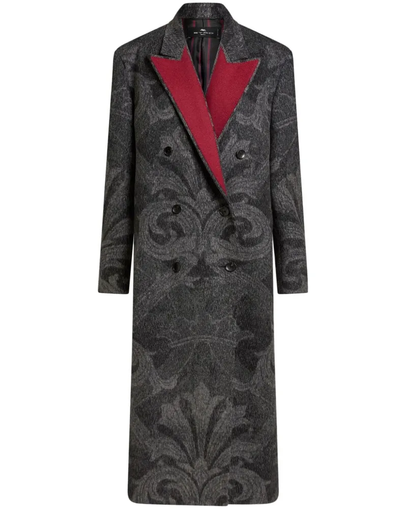Etro Jacke mit Jacquardmuster - Grau Grau