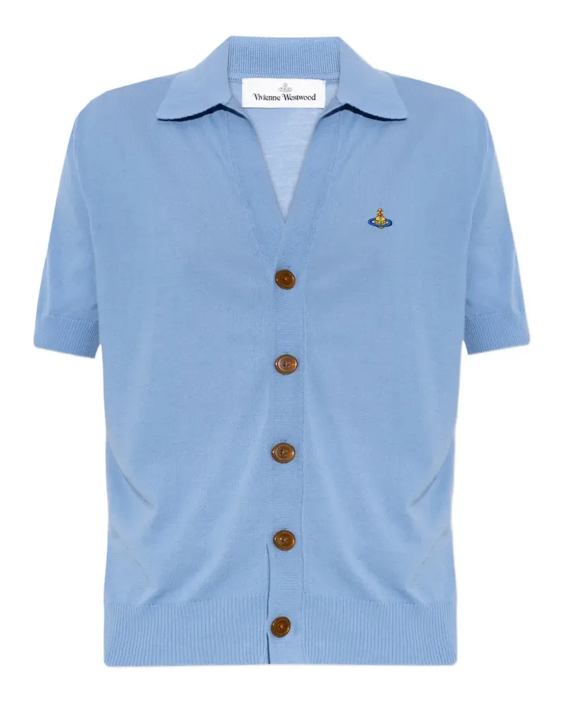 Vivienne Westwood Orb-embroidered cardigan - Blau Blau